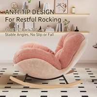 Nouveau fauteuil inclinable individuel doux et confortable, style crème nuage rose, pour balcon, salon, idéal pour la détente des jeunes filles