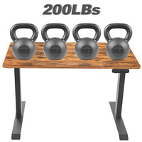 Nouveau bureau debout intelligent électrique à moteur unique, ergonomique, extensible et réglable, en métal, pour usage en villa, capacité de charge de 60 kg