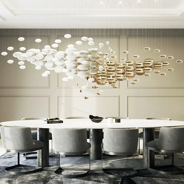 TOGETHER Modern Style Indoor Decoration Villa Hotel Lobby Large Modern LED Ceiling Chandeliers Pendant Lighting