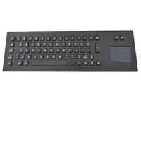Clavier mécanique de kiosque en métal industriel des clés IP65 65 avec le touchpad ou la boule de commande