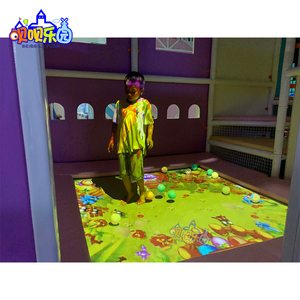 Tùy chỉnh khả năng thích ứng cao trong nhà tương tác chiếu Trampoline thiết bị <span class=keywords><strong>AR</strong></span>/VR/MR trung tâm mua sắm thương mại Naughty Castle Laser - Product Image 2