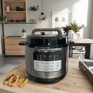 Temporizador de 24 horas con pantalla LED de retardo, olla a presión eléctrica, menú de 14, tres opciones de sabor, acero inoxidable, aluminio, alemán, 1, 2, 1, 2, 2 - Product Image 6