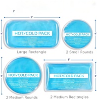 Compresse froide et réutilisable en gel PVC personnalisable (couleur et logo) pour blessures – Chaud/Froid