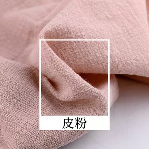 100% cotone nodo di bambù stropicciato di lino tessuto estivo sottile tinta unita panno di lino per vestiti di abbigliamento per la casa tessuti - Product Image 6