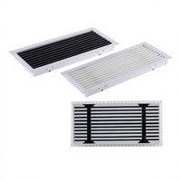 Diffuseur linéaire encastré invisible sans cadre - Sortie de ventilation HVAC sans bordure