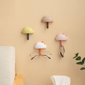 Packed Creative Adhesive Plastic Decorative Coat <b>Hooks</b> Cloud Shape Door <b>Hook</b> - Product Image 3