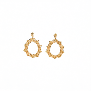 Boucles d'oreilles pendantes tendance en acier inoxydable 316L plaqué or PVD, bijoux durables et résistants - Product Image 2