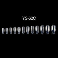 Vernis à ongles UV de marque privée, faux ongles, pointes artificielles avancées, couverture complète, pointes en amande acrylique, Gel doux