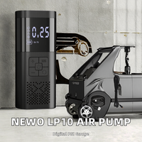 NEWO LP10 Pompe à air électrique sans fil portable Mini gonfleur de pneus de voiture manuel 150psi ABS sans fil Jauge de pression numérique