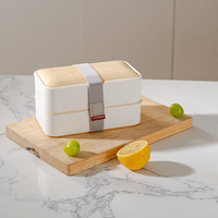 Boîte à déjeuner multifonctionnelle flambant neuf, Bento en plastique à Double couche