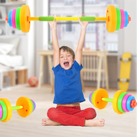 Nouvel ensemble d'haltères et de barres réglables en plastique coloré XD pour enfants – Équipement de fitness à domicile