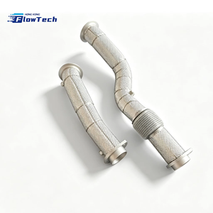 Downpipe de course à haut débit pour BMW G80 G82 G87 M3 M4 M2 S58 3.0L Twin Turbo en acier inoxydable 304 avec bouclier thermique, montage direct - Product Image 1