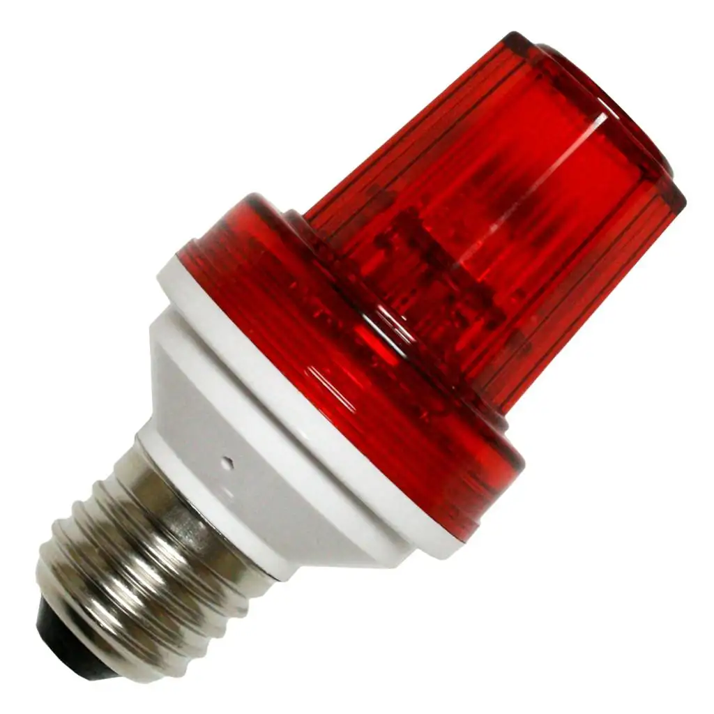Ngoài trời điện áp thấp 24V 2 Wát E27 cơ sở LED nhấp nháy nhấp nháy ánh sáng màu đỏ bóng đèn