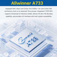 Carte SBC Allwinner A733 haute performance avec SOC Hexa Core et Android Linux pour kit de développement de calcul en périphérie AIoT