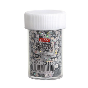 Glitter Decorativo Ilan 10G Colore Argento Paillettes da 3mm per Lavori Artigianali - Product Image 2