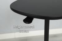 ADA Fabricant Ergonomique Pneumatique Hauteur Réglable 360 ° Table Rotative Stable Multi-fonctionnelle Console Bureau Latéral