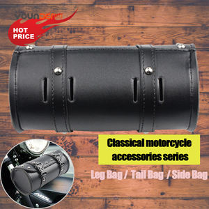 Sac à outils vintage rétro classique PVC pour motos Petit sac latéral en cuir avec tête et queue suspendu Sac de réservoir rétro classique Accessoires - Product Image 2