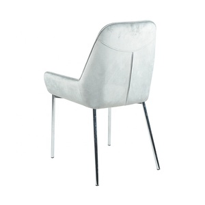 Moderne Design Élégant Mobilier de Salle À Manger En Velours Bleu Ciel Tissu Salle à manger <span class=keywords><strong>Chaise</strong></span> Avec Structure En Métal - Product Image 4