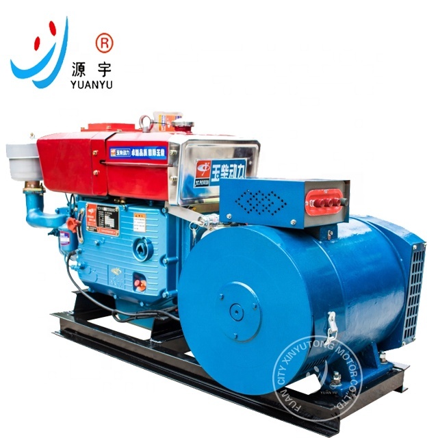 Open Type Small Power diesel AC Generator 5KW 8KW 10KW 12KW 15KW 20KW 24KW 30KW Single Cylinder diesel Engine Trailer Generator