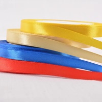 Ruban de satin coloré solide imprimé de logo de la coutume 1cm 2cm 3cm