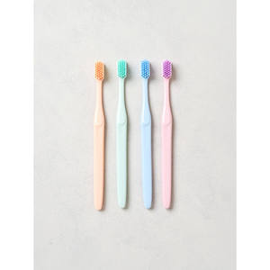 4 packs de brosses à dents en microfibre Boîte de poils en nylon charcoal-Hard Medium Super Soft PP Plastic Jetable Whitening for Home - Product Image 1