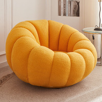 Fauteuil lounge individuel en velours, style scandinave moderne et luxueux, incontournable pour le salon - Collection 2026