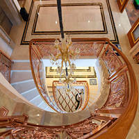 Système de balustrade d'escalier en PVC au design moderne personnalisé 75x35mm pour intérieur, véranda et escalier