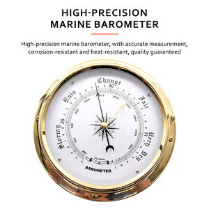Revestimento de zircônio a vácuo na superfície Medição precisa, barômetro marinho resistente à corrosão (Yacht Grade) - Product Image 3