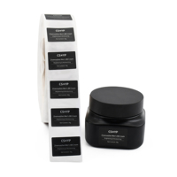 Étiquette autocollante personnalisée en rouleau pour pot cosmétique, finition argent mat, imperméable, résistante à l'huile, pour emballage de soins de la peau, OEM