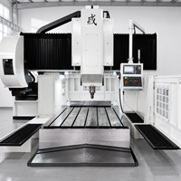 Centre d'usinage CNC à pont robuste avec grande table de travail pour le traitement des moules et des pièces métalliques