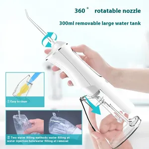 Nuevo Modelo 2026 Irrigador Bucal Inalámbrico a Prueba de Agua, con 4 Boquillas, Ajustes Multinivel, Limpiador Bucal OEM al por Mayor - Product Image 4