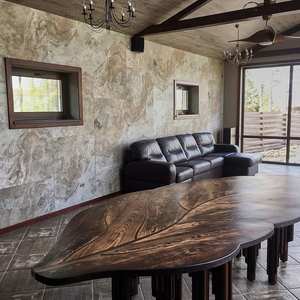 S <b>White</b> Slate Stone Veneer Wall Cladding <b>Panels</b> Textured Finish Natural Surface Eco-Friendly Durable Interior Kitchen Park - Product Image 2