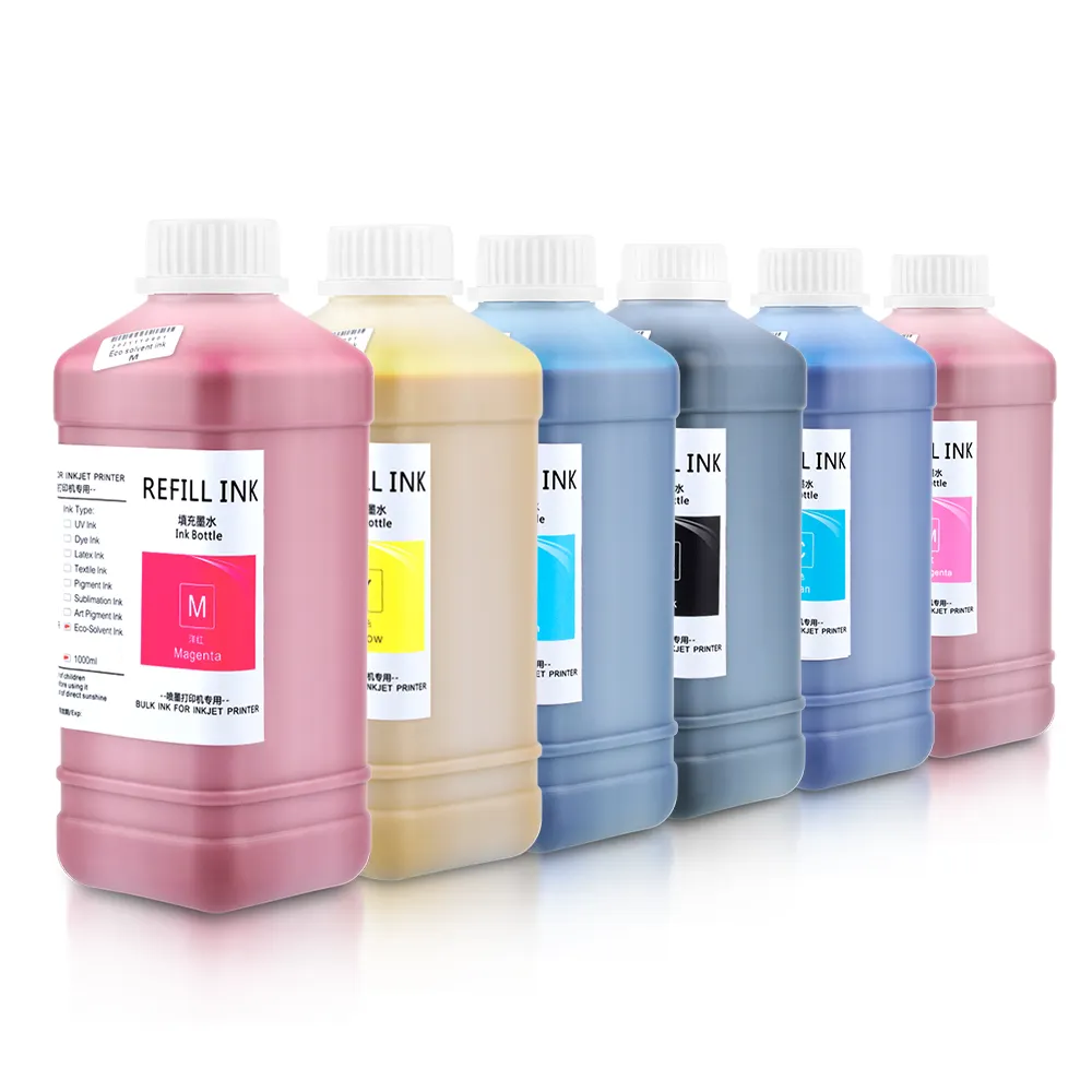 Supercolor-tinta ecosolvente a base de agua DX8 I3200 para impresora roland con tinta blanca, sin olor, 5l