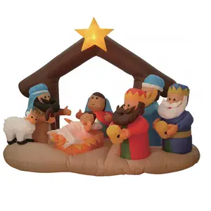 Gonfiabile <span class=keywords><strong>presepe</strong></span> 6 Piede Di Natale Gonfiabile <span class=keywords><strong>Presepe</strong></span> con Tre Re Della Decorazione Del Partito - Product Image 1