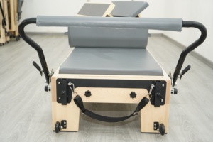 Home Gym Maple Wood Reformer Higsht Quality Wooden Gym Equipment Reformer With Tower SS-WD-MRSHT Wood Re - Product Image 5