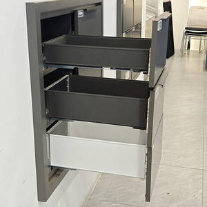 Système de tiroirs à fermeture douce de 1,5 mm, boîte à tiroirs fine, panneau latéral anti-empreintes digitales et anti-graisse pour armoire de cuisine - Product Image 6