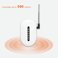 Répéteur de signal sans fil jusqu'à 500 m RF433/868, prend en charge 99 détecteurs, portable, en ABS, pour système d'alarme