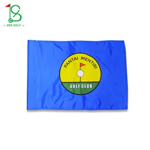 迷你个性化标志高品质高尔夫推杆绿旗印刷双面印刷高尔夫旗