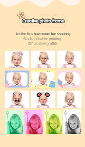 Appareil photo instantané à grand écran de 3,5 pouces pour enfants, double objectif, enregistreur vidéo HD 1080P, impression thermique, cadeau de Noël - Product Image 4