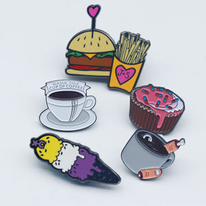 Alfileres <span class=keywords><strong>de</strong></span> solapa esmaltados <span class=keywords><strong>de</strong></span> Metal suave duro <span class=keywords><strong>de</strong></span> comida <span class=keywords><strong>de</strong></span> Anime <span class=keywords><strong>de</strong></span> dibujos animados personalizados grandes para decoración <span class=keywords><strong>de</strong></span> disfraces <span class=keywords><strong>de</strong></span> sombreros - Product Image 2