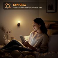 Veilleuse LED ZHILAI Mini, blanc chaud 3000K, à brancher, luminosité réglable, avec capteur, moderne, pour la décoration de chambre