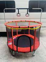Trampoline d'intérieur pour enfants en gros avec filet de sécurité, lit de saut pour bébé, mini trampoline domestique, jouet pour enfants en vrac