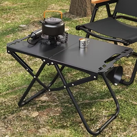 Mesa Táctica Plegable Portátil de Altura Ajustable para Camping, Mesa Multifuncional para Exteriores, Playa y Viajes