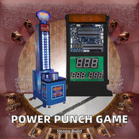 Jeu d'arcade à monnayeur Hercules Power King Hammer Strength Machine, machine de frappe à grand marteau métallique de style sportif
