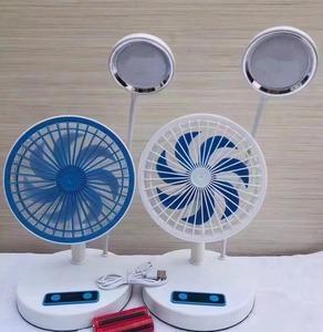 Hot Sell <strong>Desk</strong> <strong>Fan</strong> <strong>With</strong> <strong>LED</strong> Light Rechargeable Table <strong>Fan</strong> - Product Image 1