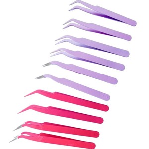High-precision stainless steel false eyelash tweezers, <b>specially</b> designed for handmade and journaling purposes, with straight - Product Image 5