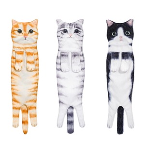 Asciugamani Super Assorbenti e Morbidi a Forma di Gatto, Divertenti per Bagno e <span class=keywords><strong>Cucina</strong></span>, Regali di Compleanno e Natale per Donne e Amanti dei Gatti - Product Image 1