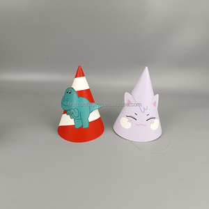 Customized Cartoon Shape Disposable Theme Paper Hat Commercial Promotion Paper Hat