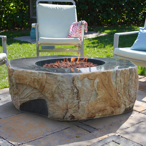 Tay khắc đá Bazan hố lửa cho sân vườn trang trí nội thất - Product Image 1