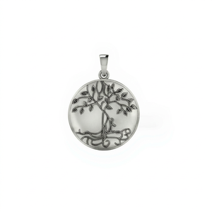 2025 Super calidad 925 colgante de plata esterlina sólida ajuste árbol madre amor su hijo bisel resina recuerdo regalo mujeres hallazgos - Product Image 1